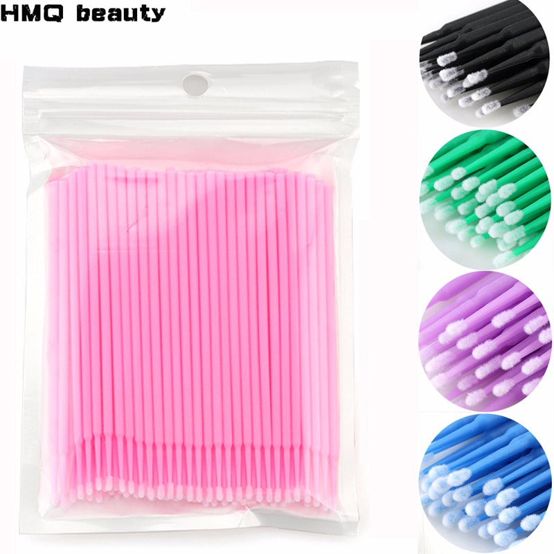 100Pcs/bag Disposable MicroBrush Eyelashes