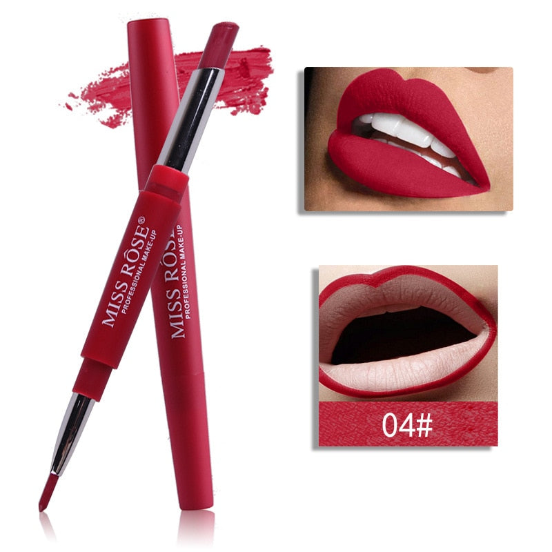 2 In 1  Party Queen Nude Color Lip Liner Waterproof